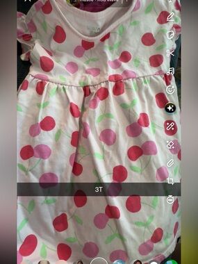 Garanimals Pink Cherry Print Casual Dress